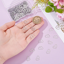 120Pcs Valentine's Day 304 Stainless Steel Linking Rings&nbsp;STAS-ME0002-23