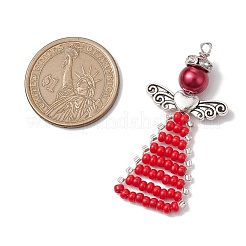 Glass Seed Beads Pendants&nbsp;PALLOY-MZ00381-05