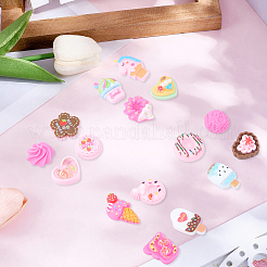 240g Cartoon Snack Opaque Resin Cabochons&nbsp;RESI-SC0036-51