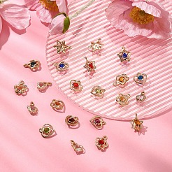 69Pcs 6 Styles Rack Plating Eco-Friendly Iron Pendants&nbsp;FIND-YW0005-89
