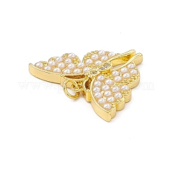 Rack Plating Brass Micro Pave Cubic Zirconia Pendants&nbsp;ZIRC-I061-17G