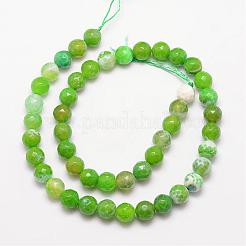 Natural Agate Bead Strands&nbsp;G-K166-07F-6mm