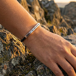 DON'T LET THE HARD DAYS WIN 304 Stainless Steel Charm Motivational Quote Bracelets&nbsp;KL3907-2