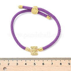 Adjustable Nylon Cord Bracelets&nbsp;X-BJEW-C096-01G-09