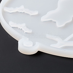 DIY Flat Round Pendant Decoration Food-grade Silicone Molds&nbsp;LS-SIMO-D002-03A