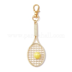 2Pcs 2 Colors Tennis Racket Alloy Pendant Decorations&nbsp;HJEW-JM02820