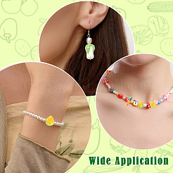 24Pcs 6 Styles Vegetable Theme Handmade Porcelain Beads&nbsp;PORC-CJ0001-25