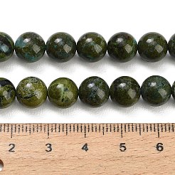 Natural Green Jasper Beads Strands&nbsp;GG-CBA007A-B04-8mm