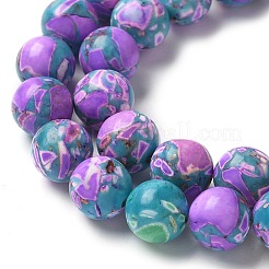 Dyed Synthetic Imperial Jasper Beads Strands&nbsp;G-C168-02D