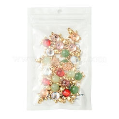 24Pcs 6 Colors Acrylic Alloy Pendants&nbsp;FIND-FS0003-29