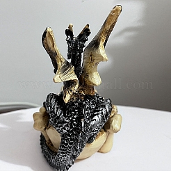 Resin Dragon Boat Trays Figurines Statue for Home Office Desktop Decoration&nbsp;PW-WG88418-01