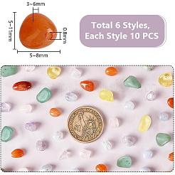 60Pcs 6 Styles Natural Mixed Gemstone Beads Strands&nbsp;G-PH0002-47