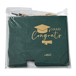 Gold Stamping Graduation Cap Paper Gift Bags&nbsp;CARB-FZC0001-01B