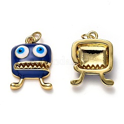 Brass Enamel Pendants&nbsp;KK-B028-14G-A