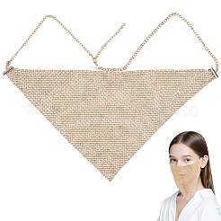 Triangle Alloy Headwear Masquerade Masks&nbsp;AJEW-WH20067-054KCG