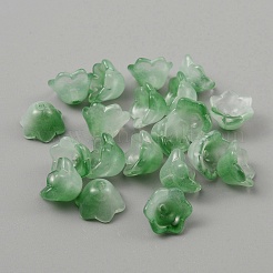 Handmade Lampwork Bead Caps&nbsp;LAMP-WH0005-03F