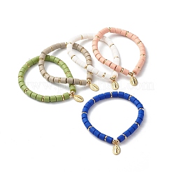 Handmade Polymer Clay Beads  Stretch Bracelets&nbsp;BJEW-JB06551