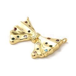 Real 18K Gold Plated Brass Micro Pave Cubic Zirconia Pendants&nbsp;KK-M281-01G-02
