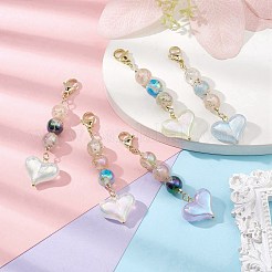 Heart Acrylic Pendant Decorations&nbsp;HJEW-JM01131