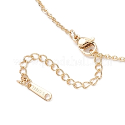 4Pcs 4 Styles Ocean Theme Brass Micro Pave Clear Cubic Zirconia Fish Turtle Shell Shape Pendant 304 Stainless Steel Cable Chain Necklaces for Women&nbsp;NJEW-JN05408