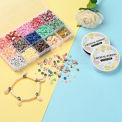 2600Pcs Disc/Flat Round Polymer Clay Beads&nbsp;DIY-YW0003-03