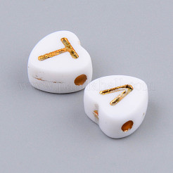 Electroplate Opaque Acrylic Beads&nbsp;X-MACR-S273-38