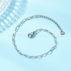 Brass Oval Link Chains Bracelets for Women&nbsp;BJEW-JB13035