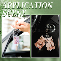 50Pcs Acrylic Photo Frame Keychain&nbsp;ZXFQ-SP0001-01