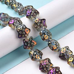 Transparent Electroplate Glass Beads Strands&nbsp;LS-GLAA-C025-01G