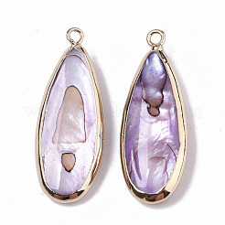 Natural Freshwater Shell Pendants&nbsp;SHEL-R047-03