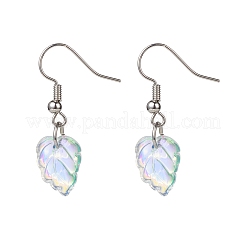 6 Pairs 6 Style Colorful Rhinestone Flower & Cross & Leaf & Teardrop Dangle Earrings&nbsp;EJEW-JE05046
