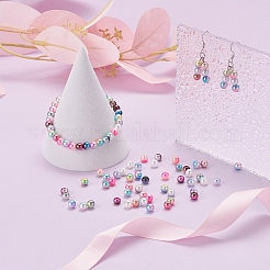 900Pcs 15 Style Rainbow ABS Plastic Imitation Pearl Beads&nbsp;OACR-YW0001-13