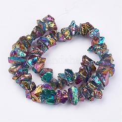 Electroplated Natural Quartz Crystal Bead Strands&nbsp;G-F336-06D