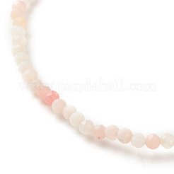 Natural Pink Opal Round Beaded Stretch Bracelet&nbsp;BJEW-JB07748-04