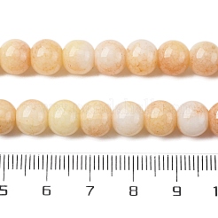 Ombre Effect Dyed Glass Beads Strands&nbsp;GLAA-T031-01O-07