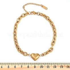 201 Stainless Steel Cable Chain Link Bracelets&nbsp;BJEW-M051-01G-1