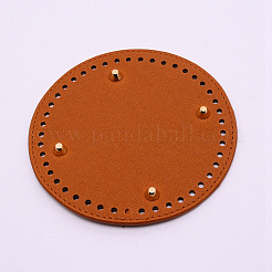 PU Leather Knitting Crochet Bags Nail Bottom Shaper Pad&nbsp;DIY-WH0199-20A