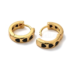 Rack Plating Brass Micro Pave Cubic Zirconia Hoop Earrings&nbsp;EJEW-L224-57G-04