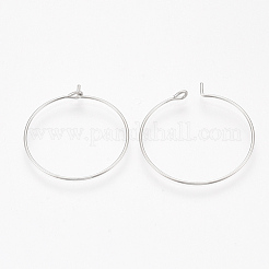 304 Stainless Steel Hoop Earring Findings&nbsp;X-STAS-T047-17