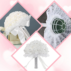 6Pcs Plastic & Lace Collar Bouquet Cuffs&nbsp;DIY-SP0005-47