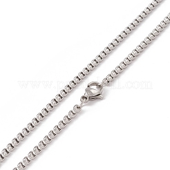 Alloy Axe Pendant Necklace with 304 Stainless Steel Box Chains for Men Women&nbsp;NJEW-G035-02AS