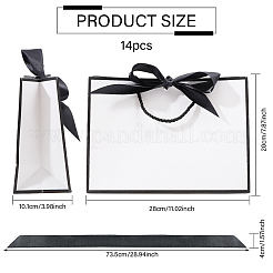 Paper Gift Handle Bags with Silk Ribbon&nbsp;ABAG-WH0044-56