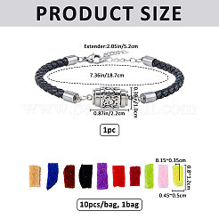 1Pc 304 Stainless Steel Perfume Diffuser Column Link Bracelets&nbsp;BJEW-FG0001-08A