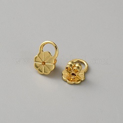 Brass Ear Nuts&nbsp;KK-WH0816-031G-01