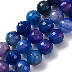 Natural Dragon Veins Agate(Dyed & Heated) Beads Strands&nbsp;G-K390-A08-01
