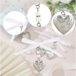 3Pcs Heart 316 Stainless Steel Locket Pendant Decorations&nbsp;HJEW-AB00210