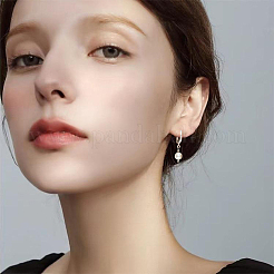 4Pcs 2 Colors Rhodium Plated 925 Sterling Silver Locket Style Planet Pinch Bails&nbsp;STER-SC0001-71B