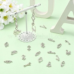 26Pcs 26 Styles Alloy Crystal Rhinestone Connector Charms&nbsp;FIND-CJZ0001-001P