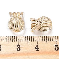 Metal Enlaced Transparent Acrylic Beads&nbsp;X-MACR-M045-08