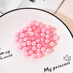 50Pcs Transparent Stripe Resin Beads&nbsp;RESI-YW0001-02F